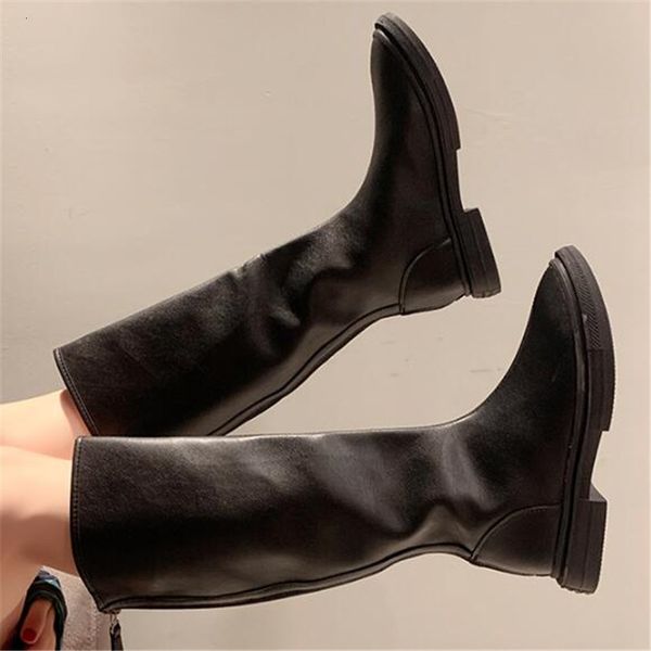 

black mujer fashion autumn women's knee-high boots 35-40 9coz