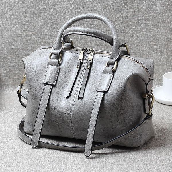 

2020 ретро мода масло воск кожи сумочка новый 100% из натуральной кожи плеча сумка