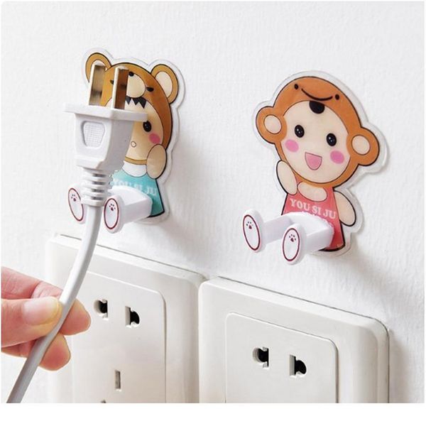 

power plug wall hook socket holder wall adhesive hanger socket storage po wmtrol