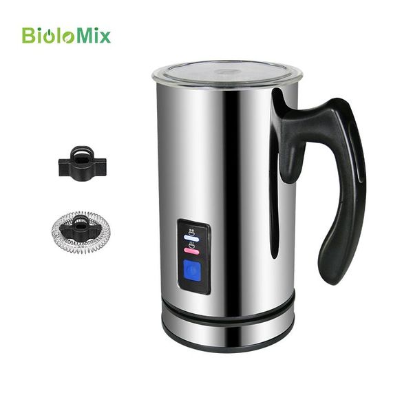 

coffee roasters biolomix electric frother stainless steel milk steamer cafeteira for espresso latte cappuccino chocolate