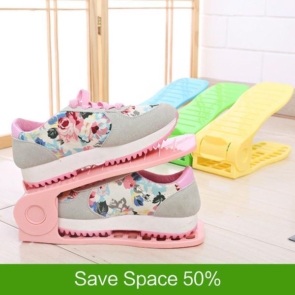 

plastic shoes storage rack shelves double-wide shoe holder save space shoes organizer stand shelf for living room storage box