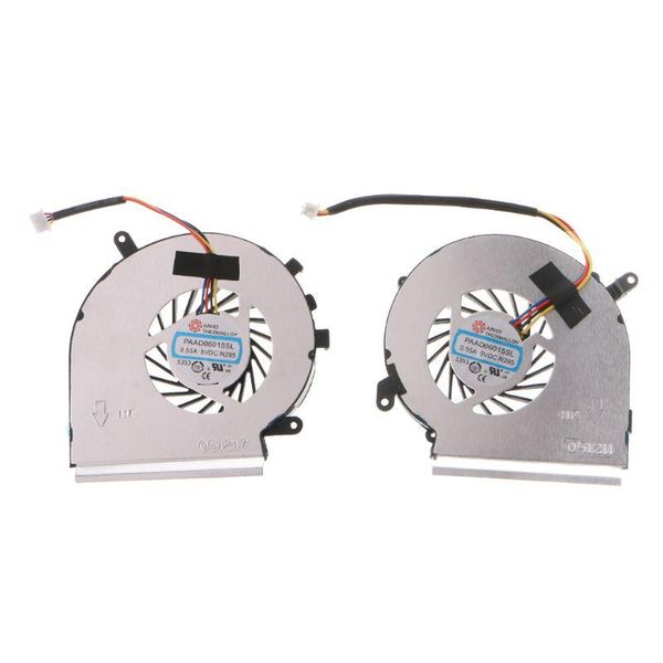 

1pair 4pin replaced cooler cooling fan radiator for msi ge62 gp62mvr gl62m lapnotebook cpu gpu
