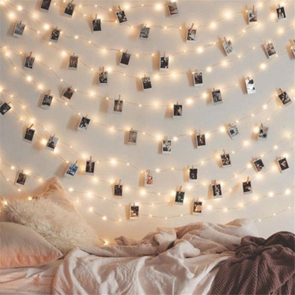 

new year decor christmas decorations for home 1m/2m/5m/10m p clip string lights home christmas decor navidad natale kerst