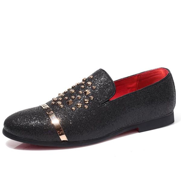 

dress shoes men oxfords 2021 fashion design formal office business pointed toe leather plus size 38-48, Black