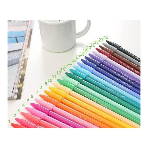 

new design 24color /lot gel pens monami plus pen korean stationery canetas papelaria zakka gift office materia jlljol insyard