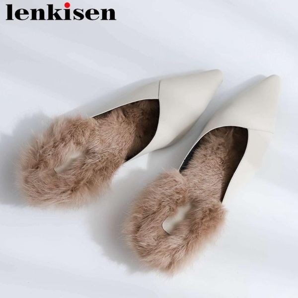 

concise style cow leather hollywood movie stars beauty girls slip on mules soft fur square toe low heels elegant lady pumps l55, Black