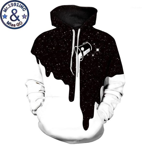 

fashion spilled milk space galaxy hoodie sweatshirt men/women 3d hoodies sweatshirt men hip hop hoody hooded tracksuit1, Black