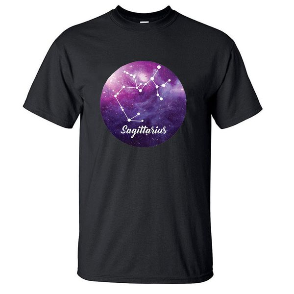 

constellation print sagittarius couple tshirt streetwear fashion homme tees sport hooded sweatshirt hoodie men t shirt