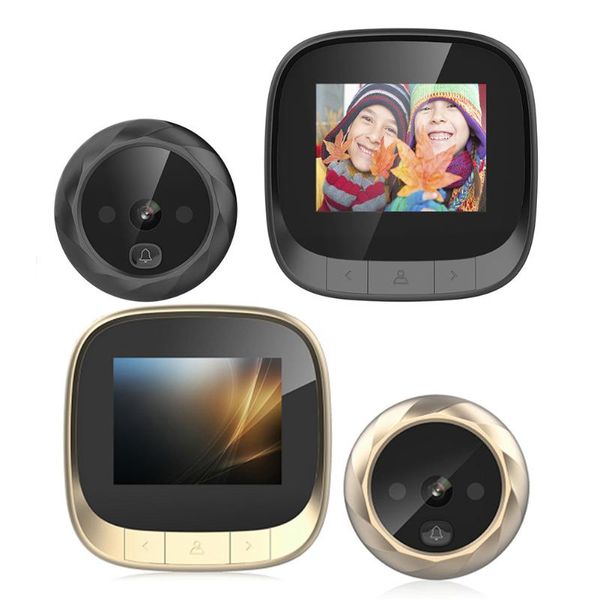 

hd smart 2.4 inch tft lcd screen electronic doorbell door peephole camera door bell