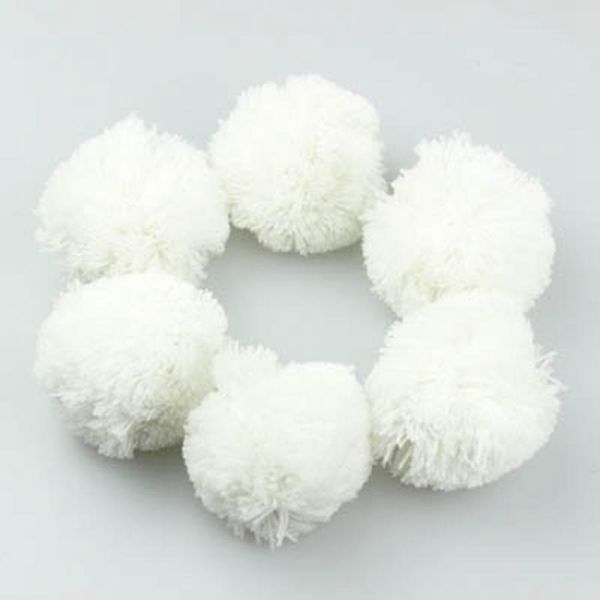 

10pcs bag yarn pom pom diy fashion fluffy pompoms balls for hat handmade beanie bags hair scarves accessories diameter 70mm wmtpzu petsyard