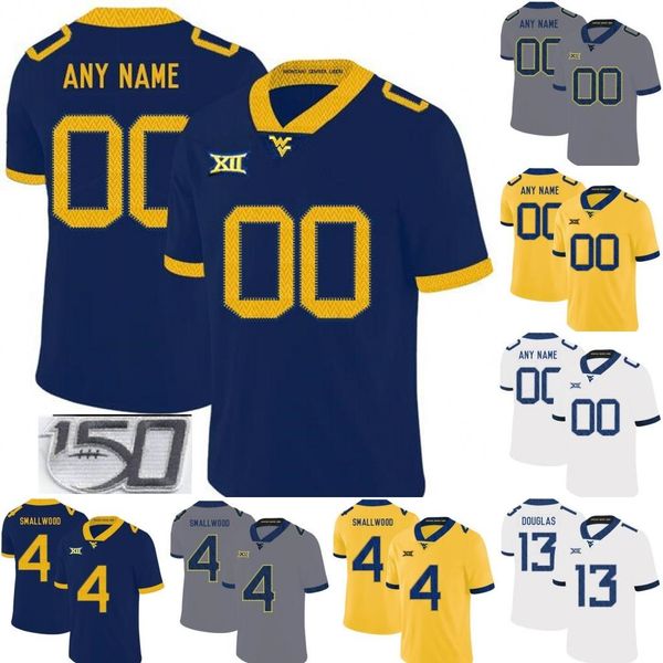 

ncaa west virginia mountaineers wvu football stitched jersey kwantel raines marcus simms trey lowe iii jack allison tevin bush, Black
