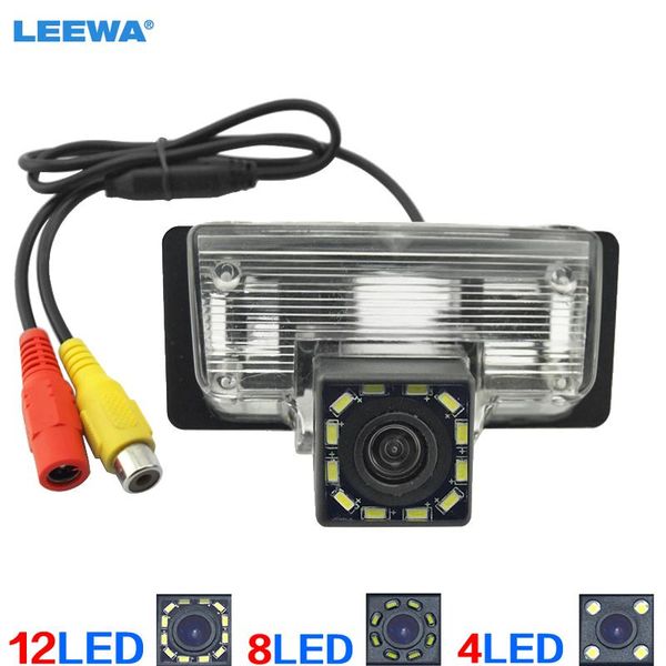

leewa hd car rear view camera with 4led/8led/12led light for /teana/paladin/tiida/sylphy reversing parking camera #ca4056