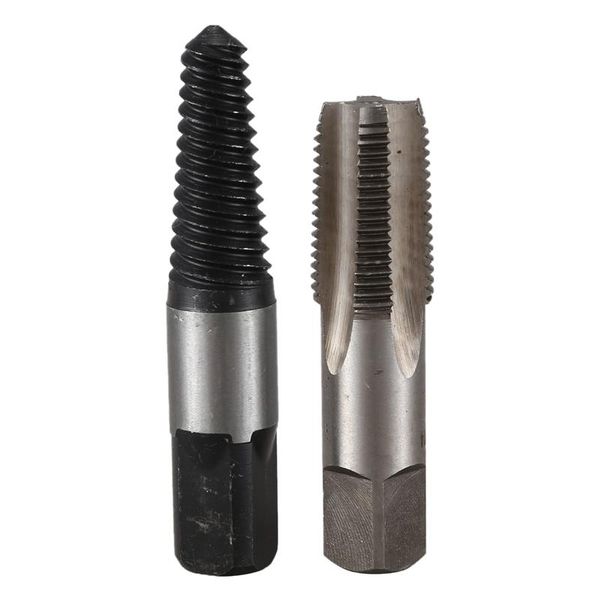 

2pcs screw extractor water pipe broken pipe extractor water thread repair tap set