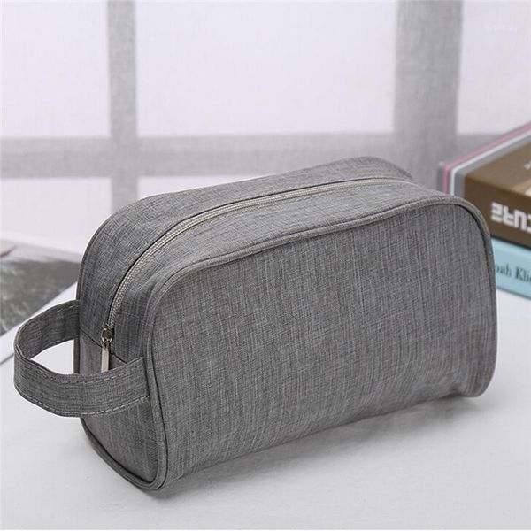 

cosmetic bags & cases solid color double-layer make up bag large capacity comestic travel storage organizer for portable washing1