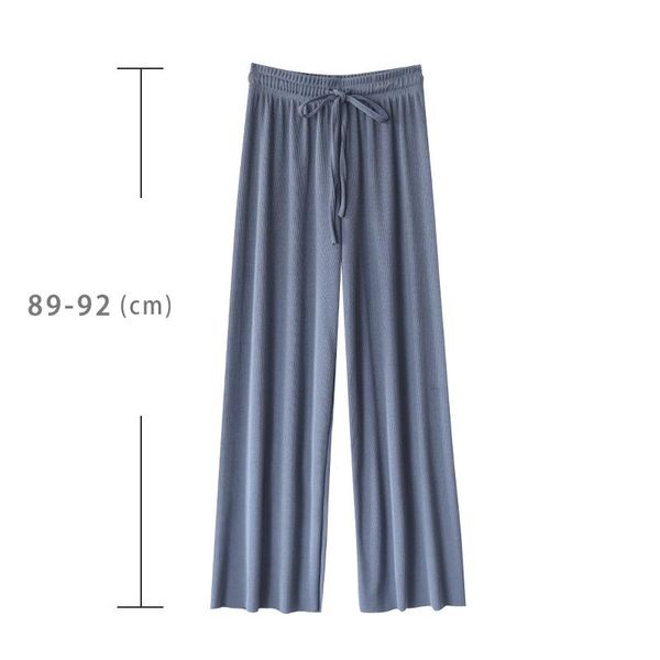 

women autumn straight viscose fiber wide leg pants high waist loose casual sports large size pants, White;red