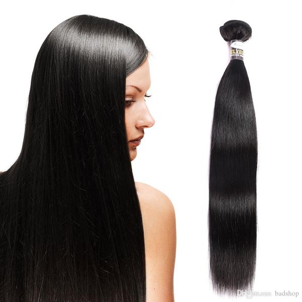 

badshop 9a malaysian virgin straight hair 3 bundles malaysian silky straight remy hair human hair extensions natural black