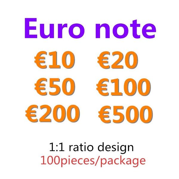 

faux copy party money kids toy 100 billet prop festive 50 token 200 500 euro 20 10 fake games collections gifts 05 nbikr