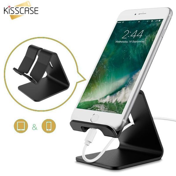 

cell phone mounts & holders kisscase mobile holder stand aluminum alloy metal tablet universal desk for 11 smartphone1