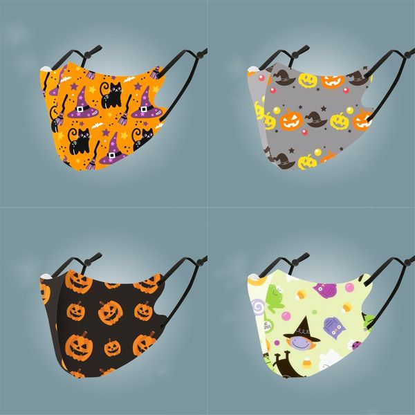 

party face masks spmouth printing women gire dust mask detachable party mask#865, Black