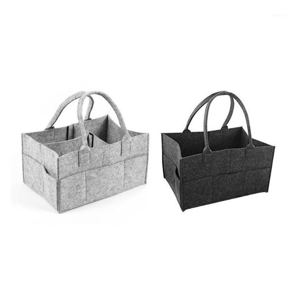 

portable foldable felt diaper storage bag kid clothes toys handbag newborn baby nappy organizer mommy travel shopping diaper bag1