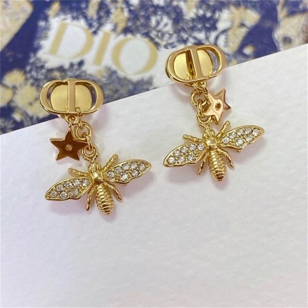

85% off factory clearance new star studded earrings, Golden
