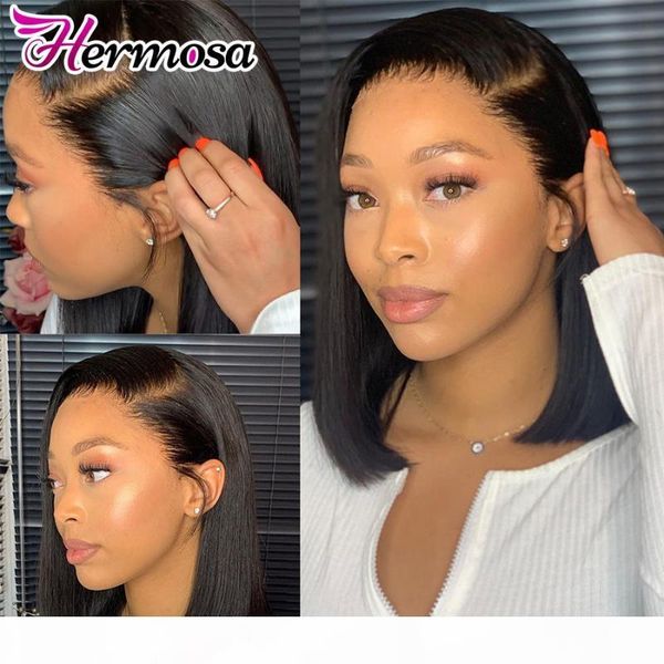 

straight bob human hair wigs 4x4 lace closure bob wigs straight short brazilian lace front human hair, Black;brown