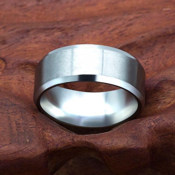 

8mm stainless steel ring men fashion jewelry 4 colors1, Golden;silver