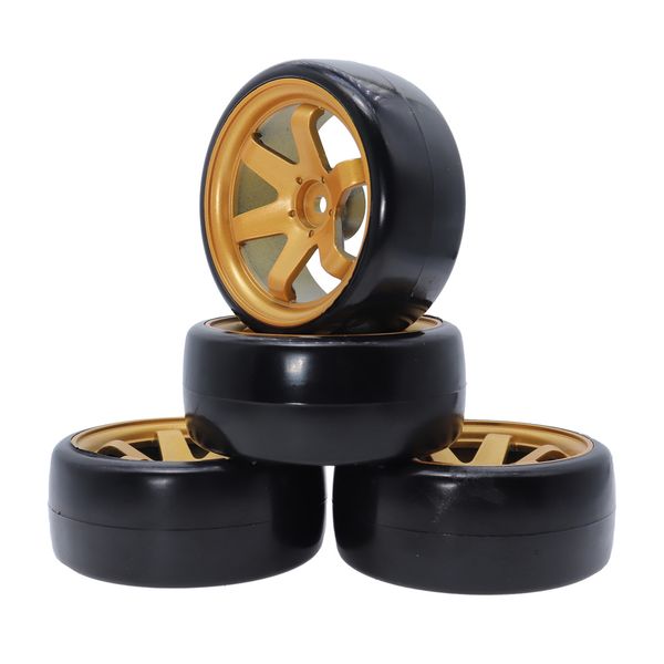 

drift on road car tires wheels hub rim 60mm for 1:10 rc hsp hpi sakura tt01 tamiya traxxas d4 drifting car accessories