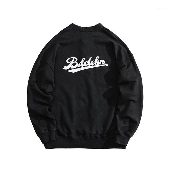 

hoodies men mens crew neck winter men women fleece long sleeve sportswear pullover print hooded plus size sweatshirt ee6wy1, Black