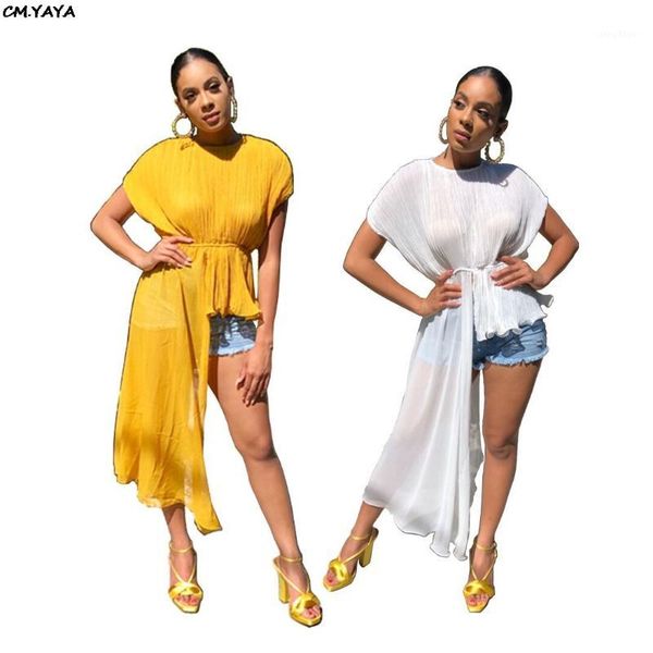 

2019 new women summer chiffon batwing sleeve o-neck high low irregular hem maxi dress fashion blouse shirt dresses outfit ys2761, Black;gray