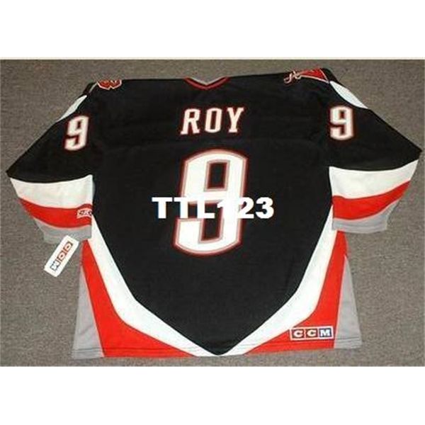 

mens #9 derek roy buffalo sabres 2005 ccm retro away hockey jersey or custom any name or number retro jersey, Black