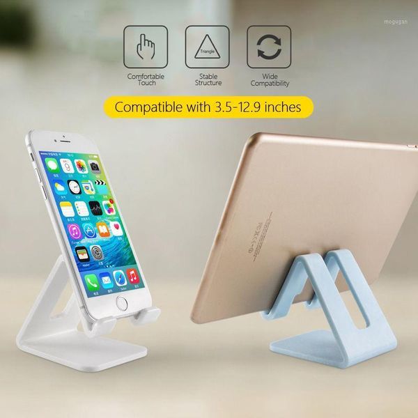 

desk phone holder triangle mobile stand for cell phone tablet universal plastic stand desksupport smartphone bracket1