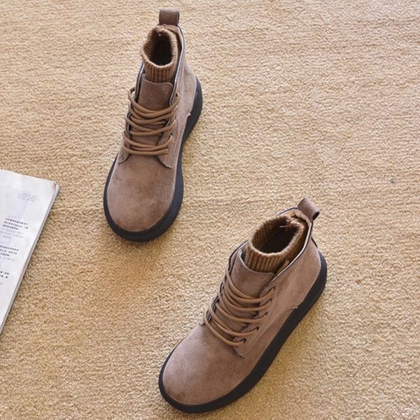 

2020 autumn winter shoes women boots warm plush cold winter women ankle boots fashion ladies snow thick sole a2673 #zt4b, Black
