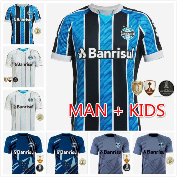 

2020 гремио футбол джерси 2020/21 # 11 everton luciano домашняя униформа униформа мужская # 29 диего соуза алиссон майкон футбол, Black;yellow