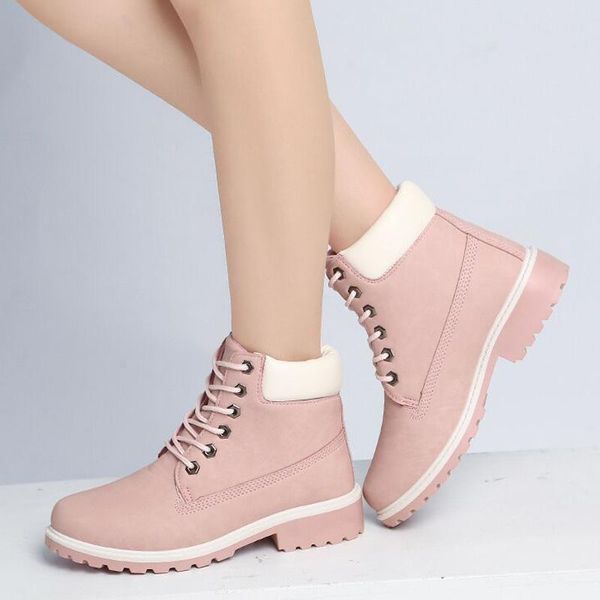 

boots ankle for women snow female winter shoes fashion black booties plus size 41