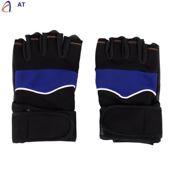 

outdoor sport gym workout weight lifting training fingerless gloves comfortable compression drop kg-228, Black;red