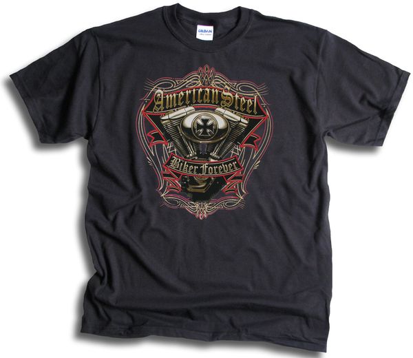 

fashion american acciaio usa biker forever uomo tshirt sm-3xl tee shirt sport hooded sweatshirt hoodie