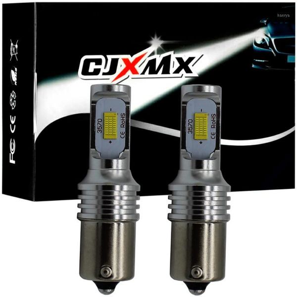 

emergency lights cjxmx 2pcs 1600lm 80w super bright 1156 p21w ba15s led car 7440 7443 brake reverse light 12v lamp turn signal 6500k1