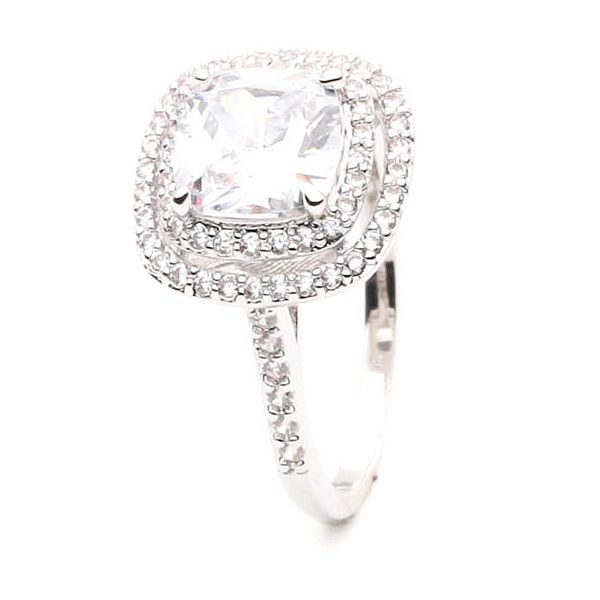

engagement ring diamond solitaire gold platinum plated gold plated love ladies