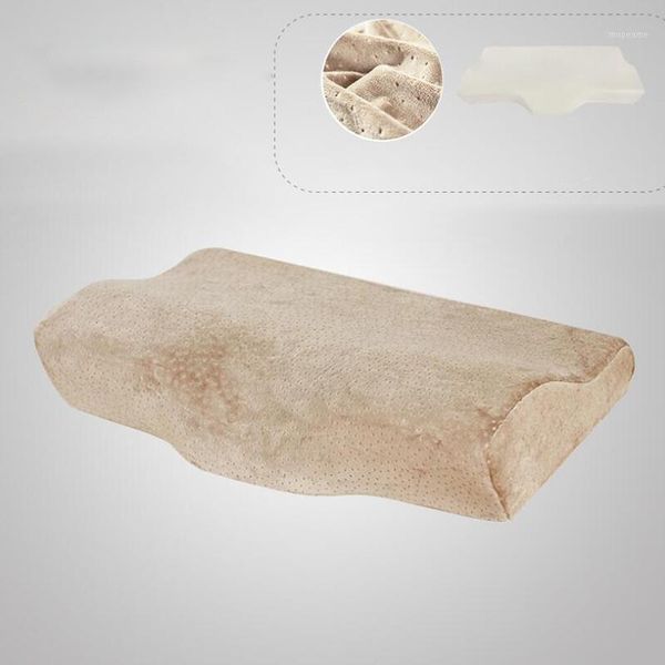 

memory foam bedding pillow neck protection slow rebound memory foam butterfly shaped pillow health cervical neck size 50*30*11cm1