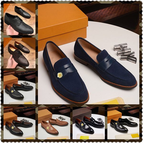 

fashion leather retro dress men shoes formal wedding party shoes men business luxury brogue shoes men oxfords, Black
