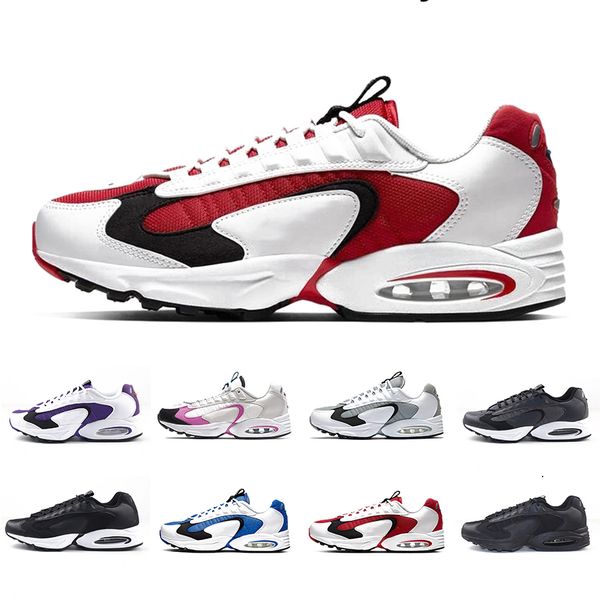 

university red triax 96 mens running shoes 96s varsity royal particle grey triple black voltage purple men women sports sneakers, White;red