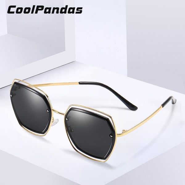

sunglasses coolpandas women's glasses polarized design gradient lens sun uv400 butterfly oculos feminino, White;black