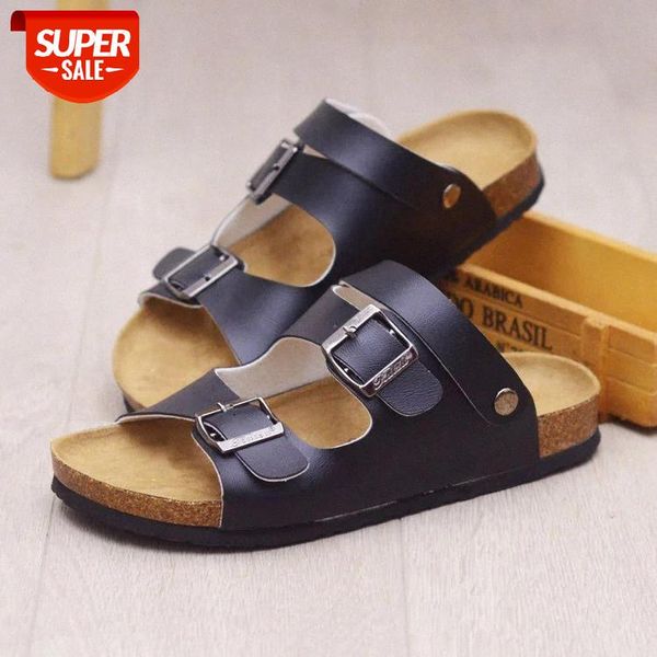 

men's shoes summer sandals flip flops sandalias outdoor slippers beach sandals cork slippers shoes sandalias #6l8r, Black
