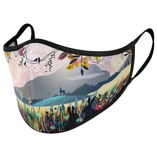

3d high washable quality printed newreusable design face fabric masks proof mask