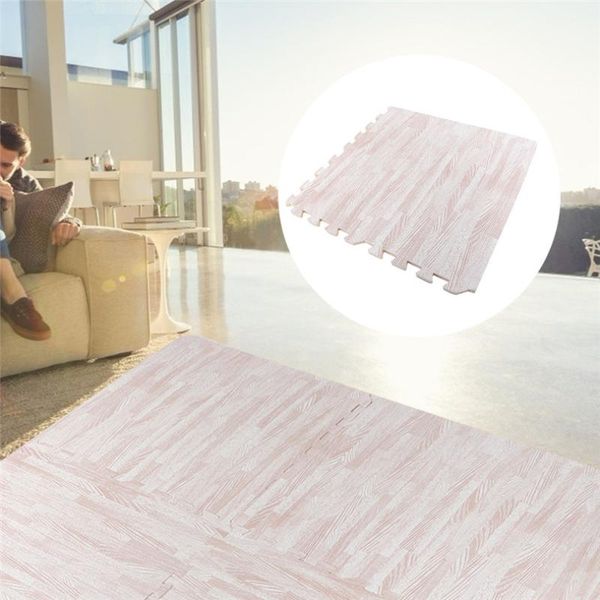 

carpets 16pcs 30x30cm home white grain soft floor door mats foam stitching tracking baby play mat bedroom living room decoration