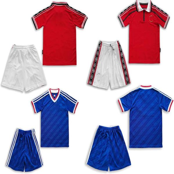 

топ 86 84 90 92 98 99 kit kit kit ретро футбол джетки rooney scooles giggs дети коул хьюз человек классический дом 3-й футбол рубашка, Black;yellow