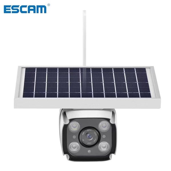 

escam qf460 4g solar camera with 2-way intercom 5.5w solar panel pir motion detection cloud storage hd ip camera rainproof
