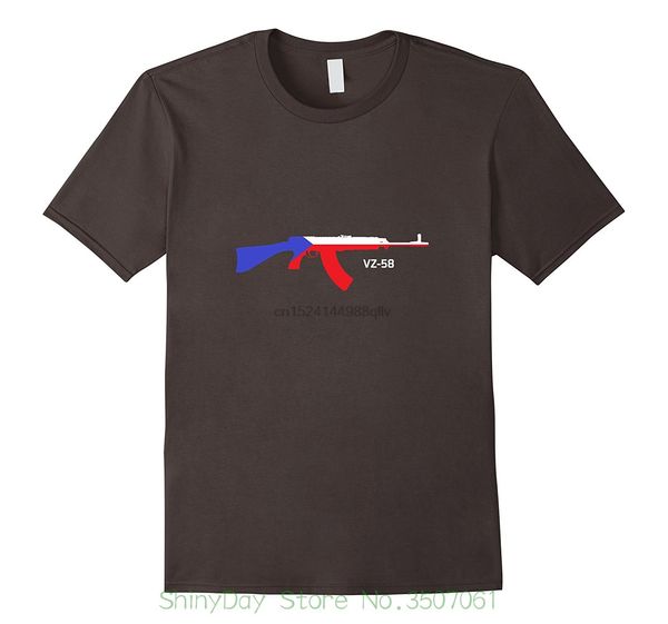 

t shirt novelty cool men short sleeve tshirt vz 58 rifle with overlayed czech republic flag sport hooded sweatshirt hoodie