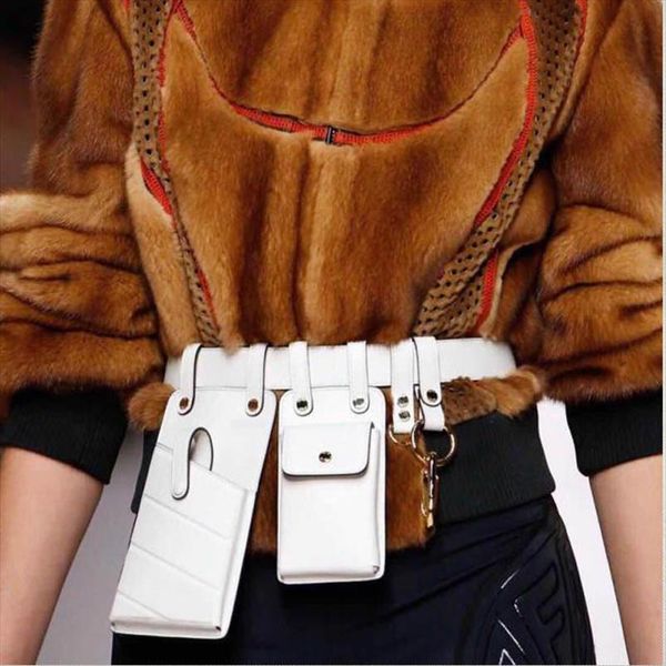 

qulity leather fanny pack for woman waist bag belt bag packs chest phone fashion girls bum chest crossbody belt female purse